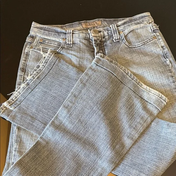 Frankie B. Denim Straight Leg Jeans with Studded Heart - Picture 10 of 16